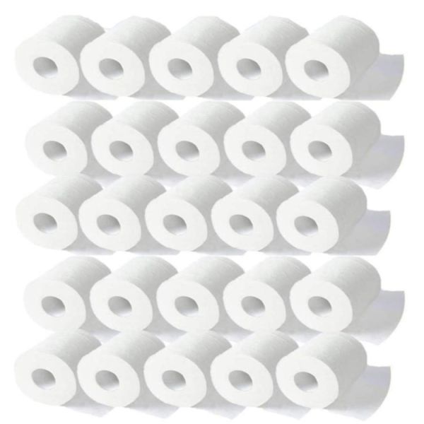 Luxury Flat Pack Toilet Paper Sinopec Group Paper Toilet Colored Customized Ultra Soft 96 Rolls of Toilet Paper Bamboo Pulp