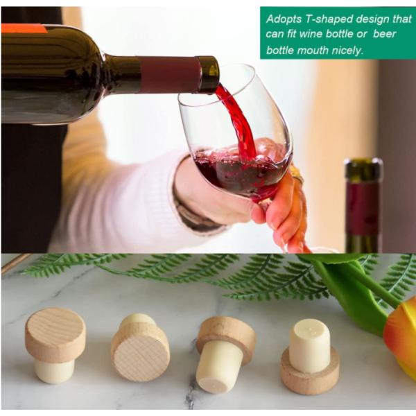 Glass Liquor Bottle High Polymer Cork Custom For T Cork Top Whisky And Brandy