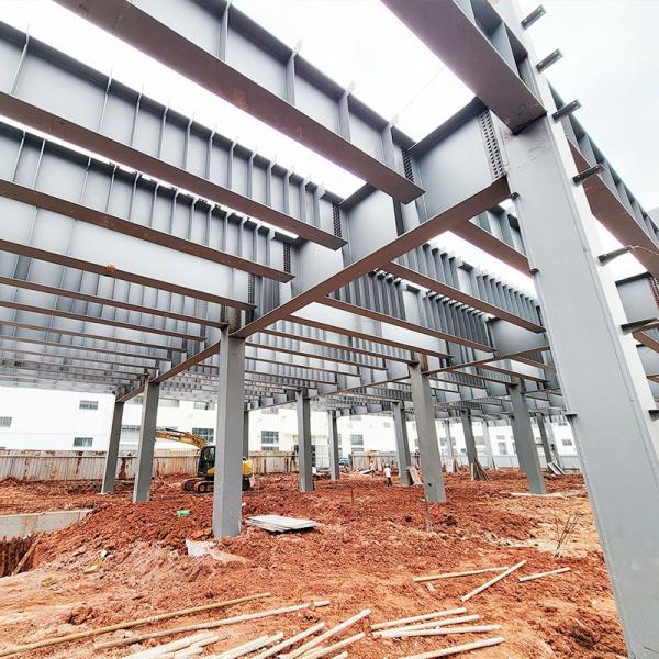 Solid H-shape Steel Beam Multi-Story Steel Structures for Professional Modern Design and Hurricane Proof Water Proof Warehouse