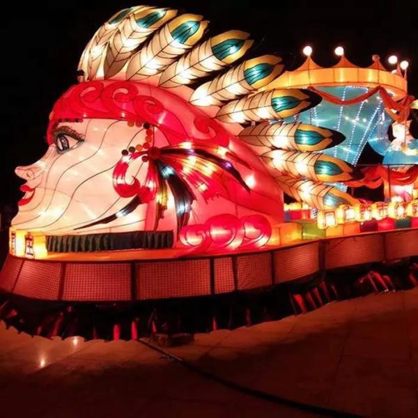 50cm-30m Chinese Festival Lantern , Show Silk Outdoor Lanterns