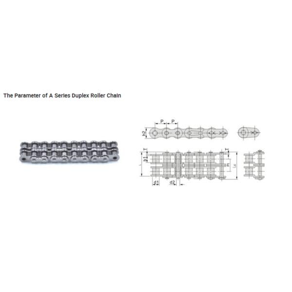 Одноколесная цепь 12Б-1-5ФТ 80Зуб 1.85КГ 40МН Материал, дуплексная роликовая цепь