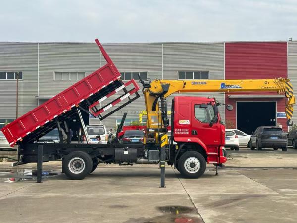 Factory DFAC DongFeng  Dump Truck Mounted With Crane