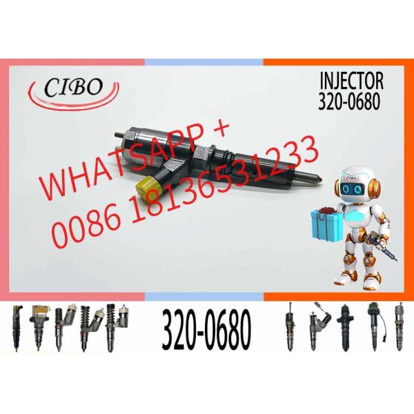 Fuel Injector 320-0680 10R-7672 for C4.4 C6.6 1104D Engine 924H TELEHANDLER TH337 407C LOADER LC30XX