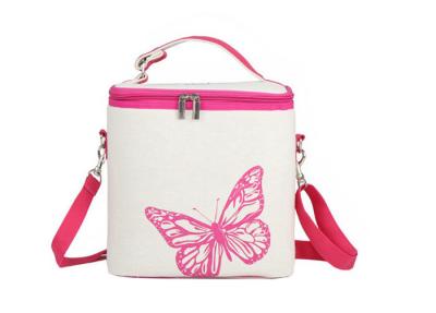 White Cartoon Lunch Bags Soft Sided Cooler Bags With Shoulder Strap