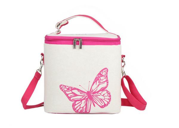 White Cartoon Lunch Bags Soft Sided Cooler Bags With Shoulder Strap