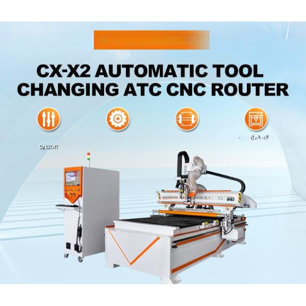 1325 Máquina de grabado CNC en madera con cambio automático de herramientas 1300x2800x200mm