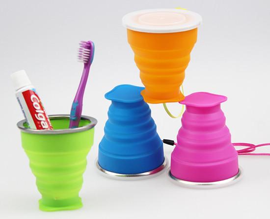 Best Selling Collapsibl Silicone Cup/Promotional Gift Food Grade Silicone Foldable Cup