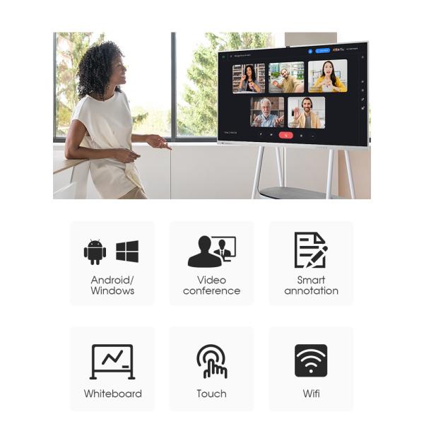 55/65/75/86/98/110 Inch LCD Screen Meeting Digital Interactive Whiteboard School Teaching Education Electronic 4K Smart Board