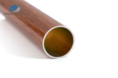Wooden Grain Aluminum Pipe Tube Antirust Electrophoresis Surface 6061 T6 powder coating