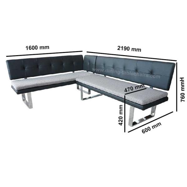 PVC Upholstered Living Room Bench