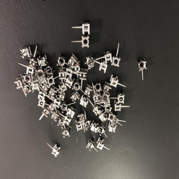 Anodized MIM Silver Jewelry Accessories , RoHs Sterling Silver Component Elements