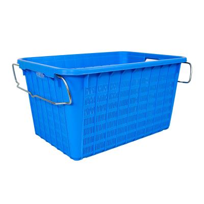 Caixa móvel de plástico de 740x515x390mm de malha de PP empilhável e ventilada para distribuição logística