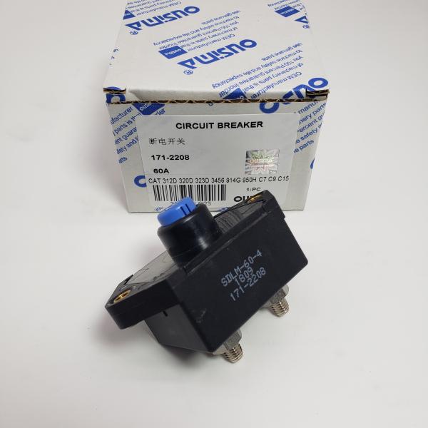 171-2208 1712208 60A Circuit Breaker For CAT 908 320C 232D 3126B C7 C9 C15