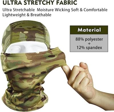 Outdoor Camouflage Tactical Mask Scarf Military Camo Face Mask Bandana Balaclava Hood Headwear Men Women Tactical