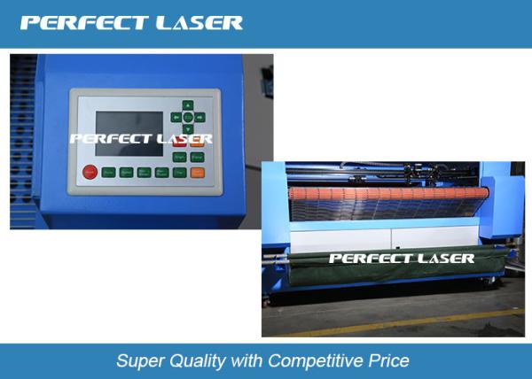 Máquina de gravação a laser CO2 de alimentação automática e rolamento para tecido e couro