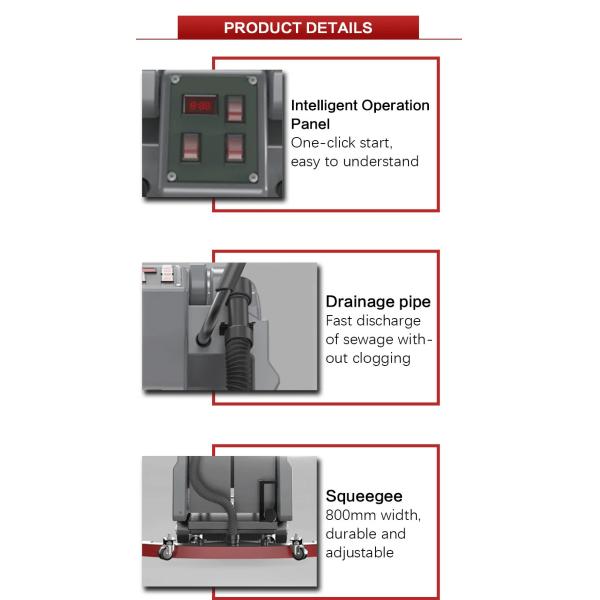 Очистительное оборудование YZ-X2 Автоматический стиральщик полов Сушильщик полов