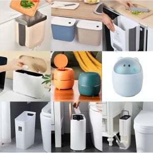 Household Plastic Trash Bin 12L Plastic Garbage Can Customized Logo