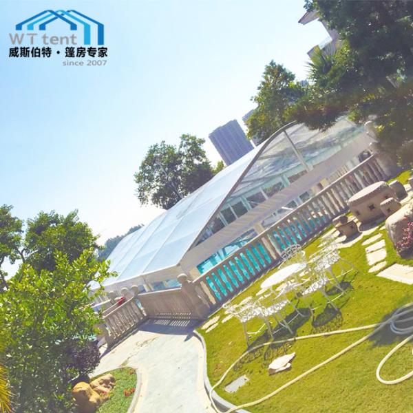 Clear Roof Arcum Tent 15m Wide , Outdoor Event Tent Strong UV Resistant