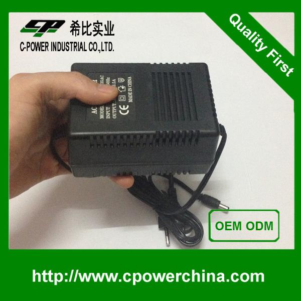 Single Phase AC to AC 24V 2A Linear Electric Power Transformer with 5.5*2.1 DC Plug