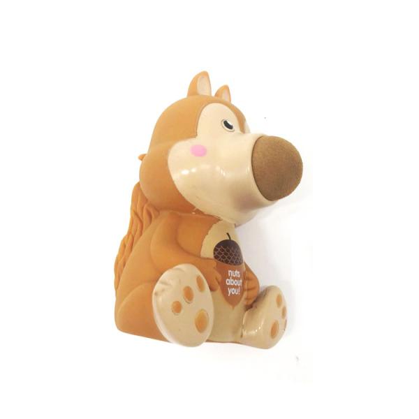Squeeze Shooting Soft Plastic Toys With EVA Balls PVC OEM / ODM 15*8*9cm Animal Rubber
