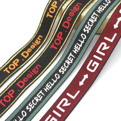 As fitas 25mm decorativas de nylon do poliéster do GV imprimiram guarnições do Webbing