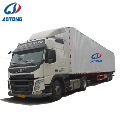 Customizable Steel 3 Axles 40ft Van Side Semi Trailer With Solid Construction