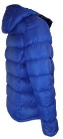 Blue Mens Warm Waterproof Coat , Hooded Mens Waterproof Puffer Jacket