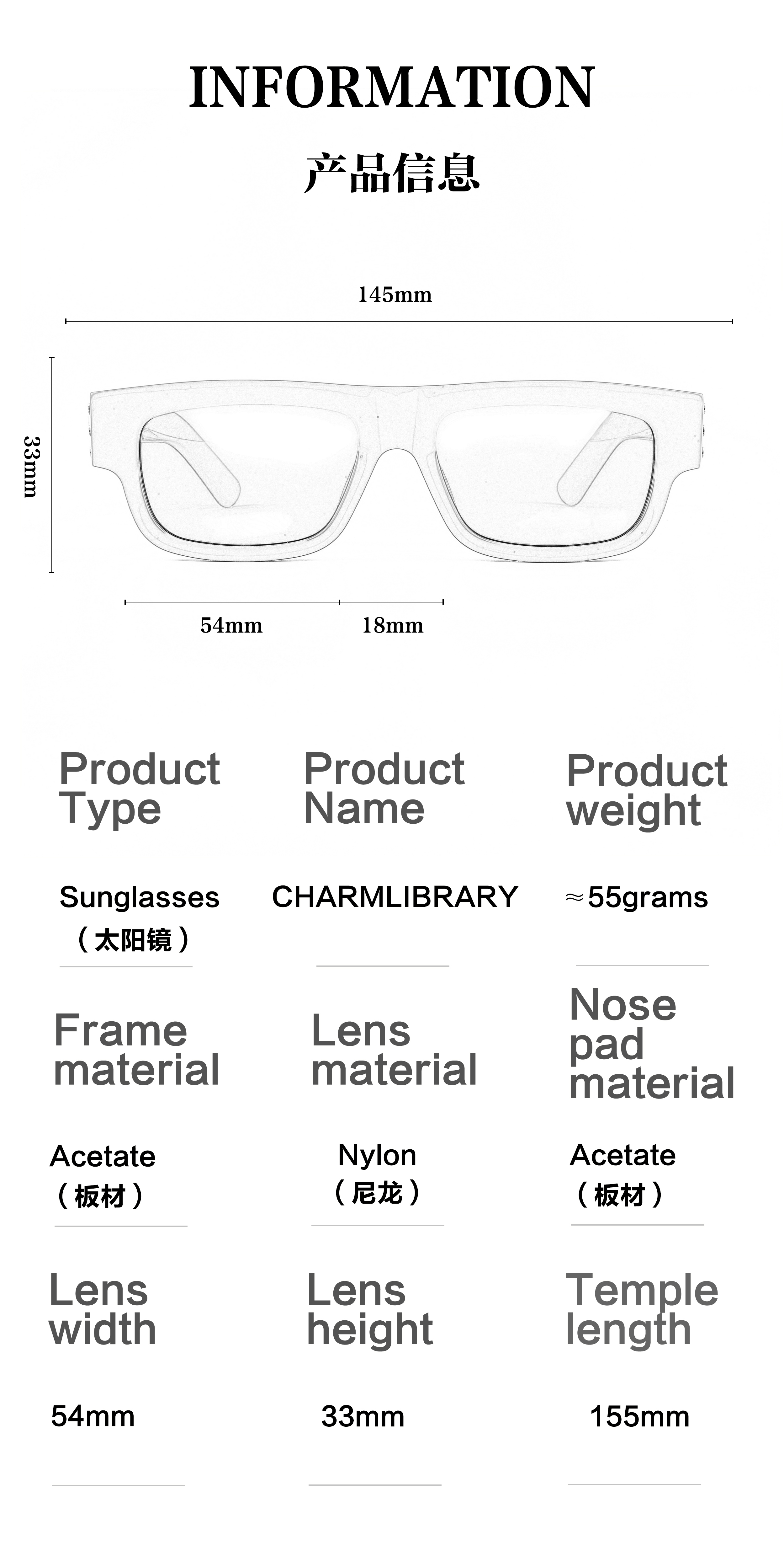 2025 Top-10-Luxury Brand Designer Stylish Men Women Spectacle Frames Fashion White Acetate Unisex Party Sunglasses Custom Logo
