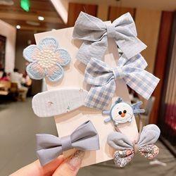 Cute Bridal Childrens Hair Accessories Clips Cartoon  Princess Sweet Baby Girl Bow