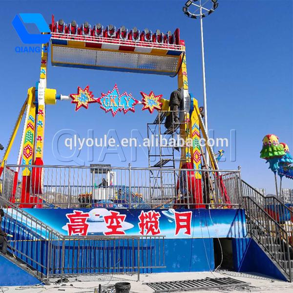 Thrilling Amusement Park Rides , Top Spin Carnival Ride For Outdoor Playground Equipment