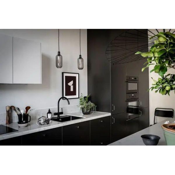 High Gloss Black  Modern Kitchen Cabinet Smart Complete Kitchen Cabinets