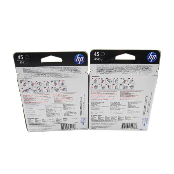 Original Ink Cartridge Hp 45 Black Ink Cartridge 51645a