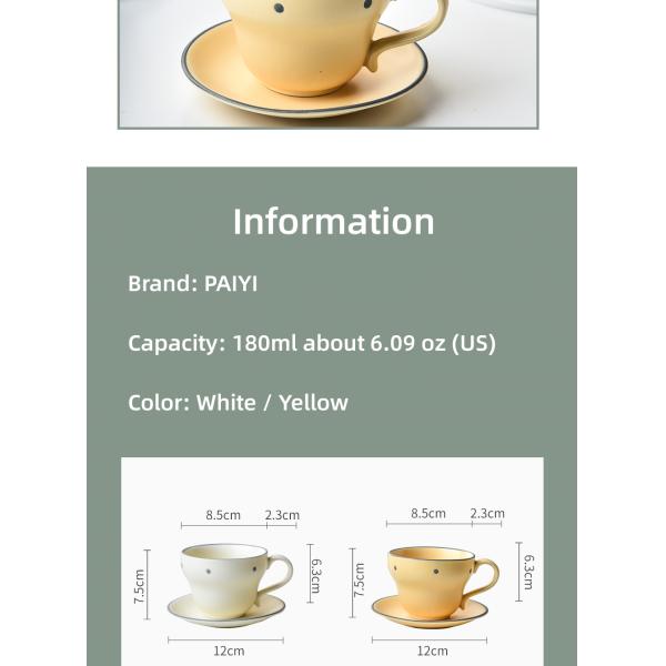 Stocked Ceramic Cups Saucers Ceramic Stoneware Coffee Mug And Saucer Set For Tea