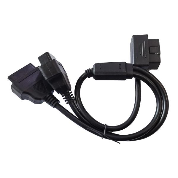 Extension Data OBD2 Y Cable Elbows 16 Pin 1 Male To 2 Female
