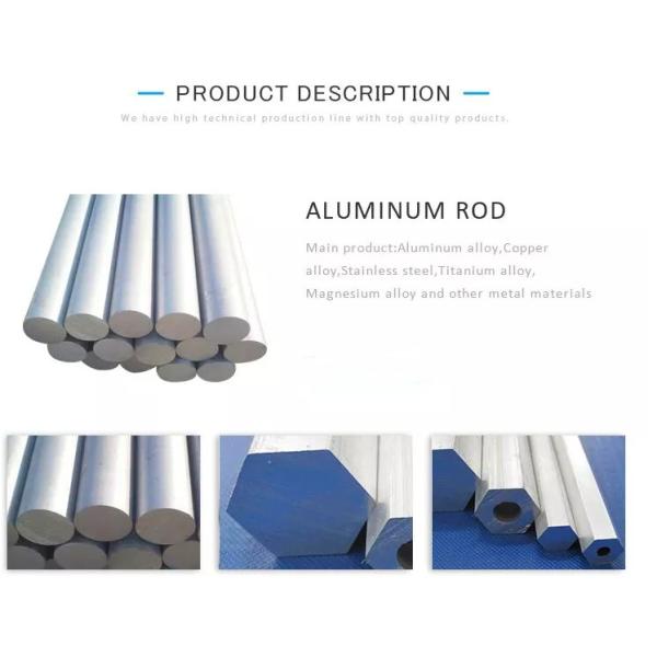 Anodized Polished TISCO ASTM 7050 Aluminum Bar Dia 5mm-2500mm