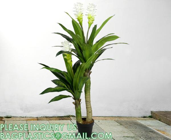 Dracaena Silk Plant Artificial 5ft Faux House Plants Evergreen Dracaena Marginata Fake Yucca Palm Trees in Pot