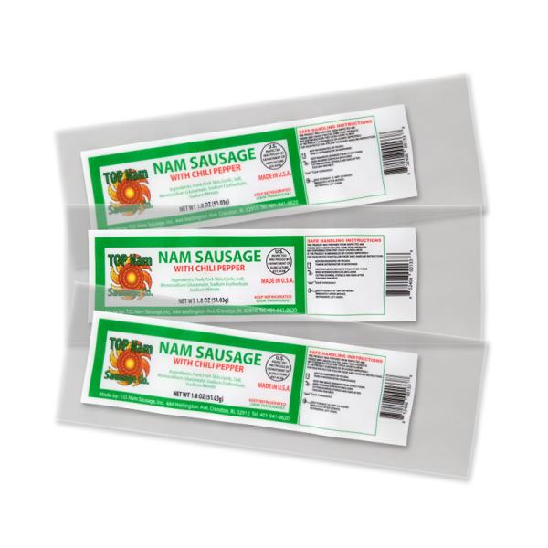 Clear  Food Vacuum Bags 12 Colors Printed Custom Rolls Puncture Prevention