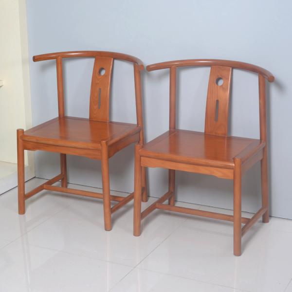 Living Room Hand Painting 74cm Solid Wood Chair For The Elderly