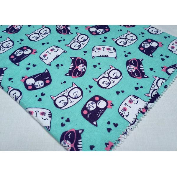 150-200g/m2 100 Cotton Flannel Fabric Printed Cotton Flannel Pajamas Fabric