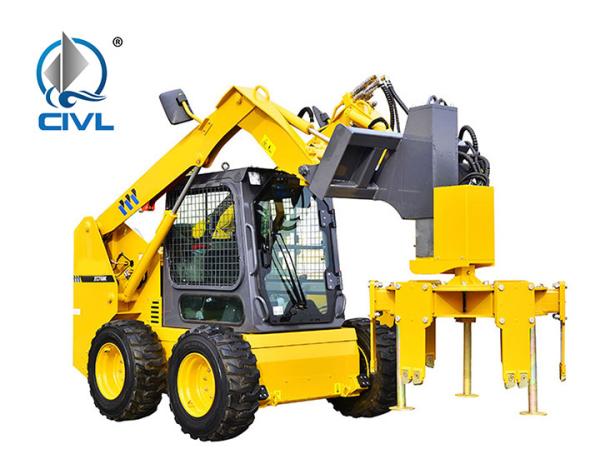Euro III Emission Road Maintenance Machinery XT740 Mini Skid Steer Loader