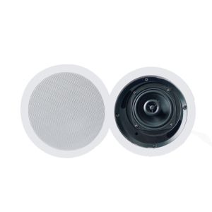 Coaxial Flush Mount Ceiling Speaker 8 Ohm Impedance Waterproof