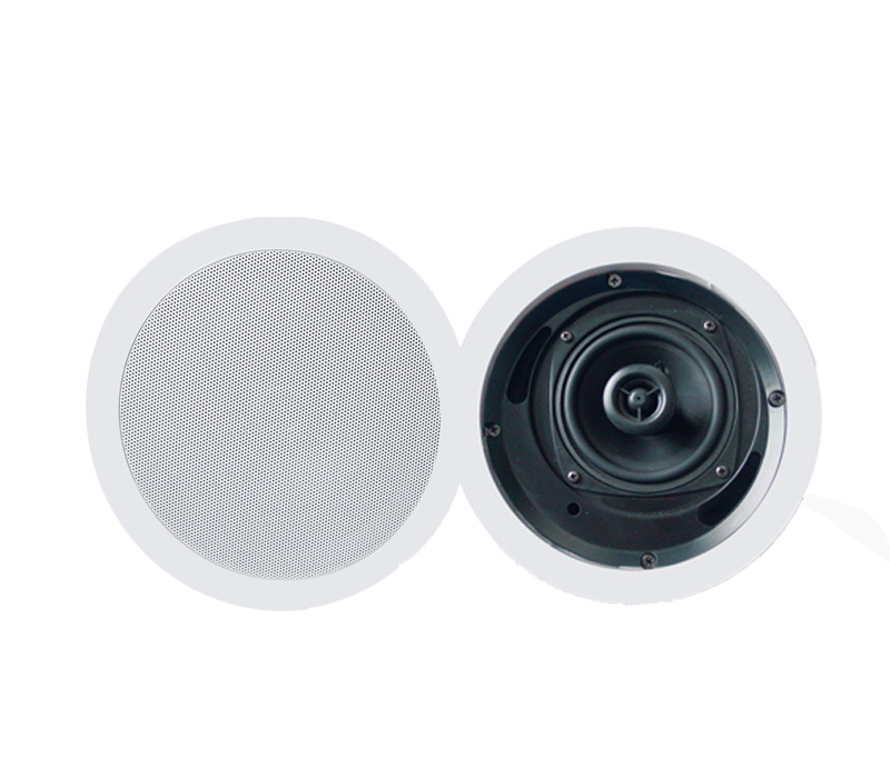 Coaxial Flush Mount Ceiling Speaker 8 Ohm Impedance Waterproof