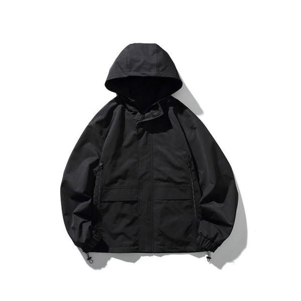 Oem Factory Manufacturer Custom Logo Windproof Vintage Campus Men Hooded Jacket