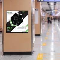 11 Écran d'affichage carré LED avec réseau WIFI Android OS HDM1 Entrée pour la publicité Galerie d'art