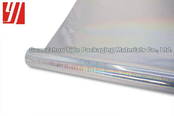 Rolo holográfico da folha do laser de 16 mícrons das agulhas do pinho de prata