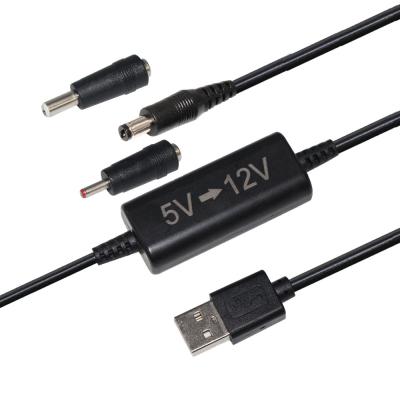 5V à 12V câble de convertisseur step up DC-DC pour alimentation USB