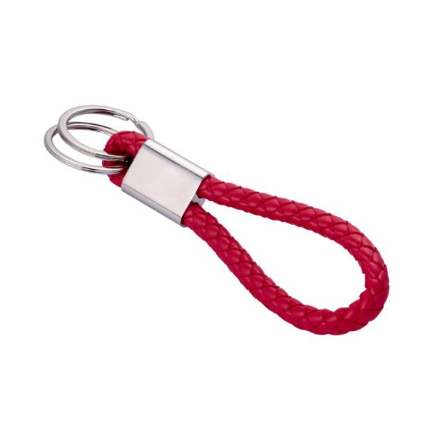 Classic Style Customized Leather Keychain Holder Available Color Polybag Packaged