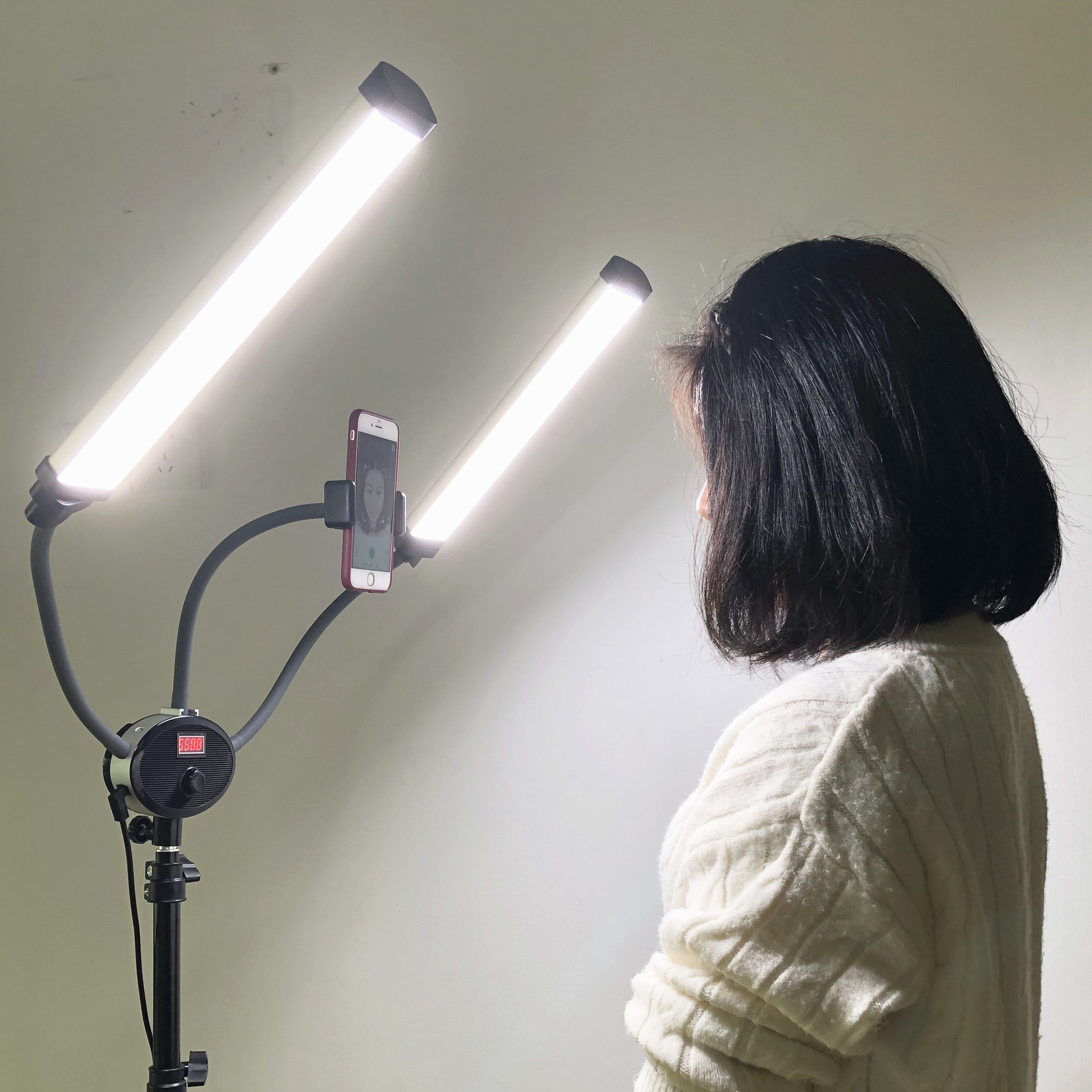 CE аппаратур красоты ресницы набора света кольца Dimmable цвета Bi