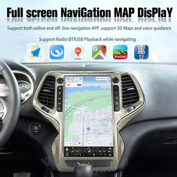 14.4 дюймовый Android-экран Автомобильное радио Для 2016-2019 Jeep Grand Cherokee 128G Навигация GPS Мультимедийный плеер Carplay 4G