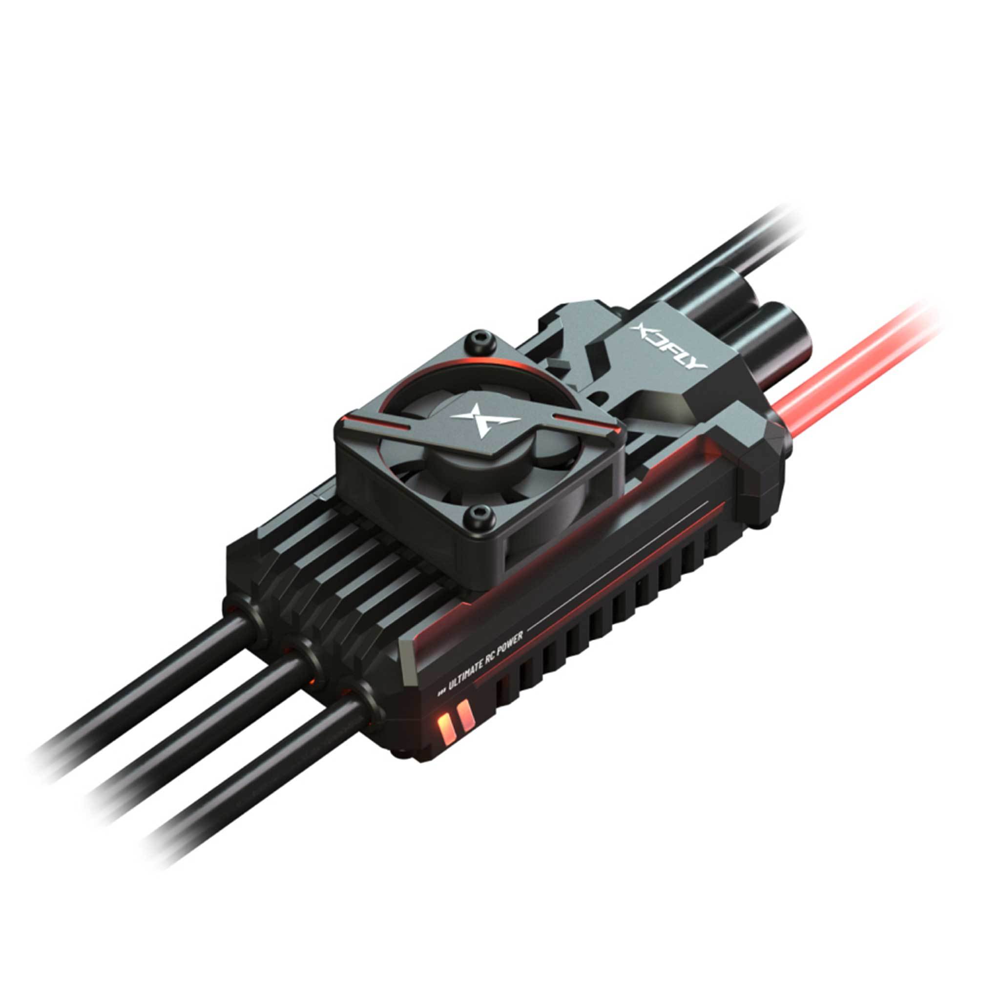 125A XDFly ESC 32 Bit G4 3-8S Temp Controlled Fan 500-550 RC Helicopter ESC